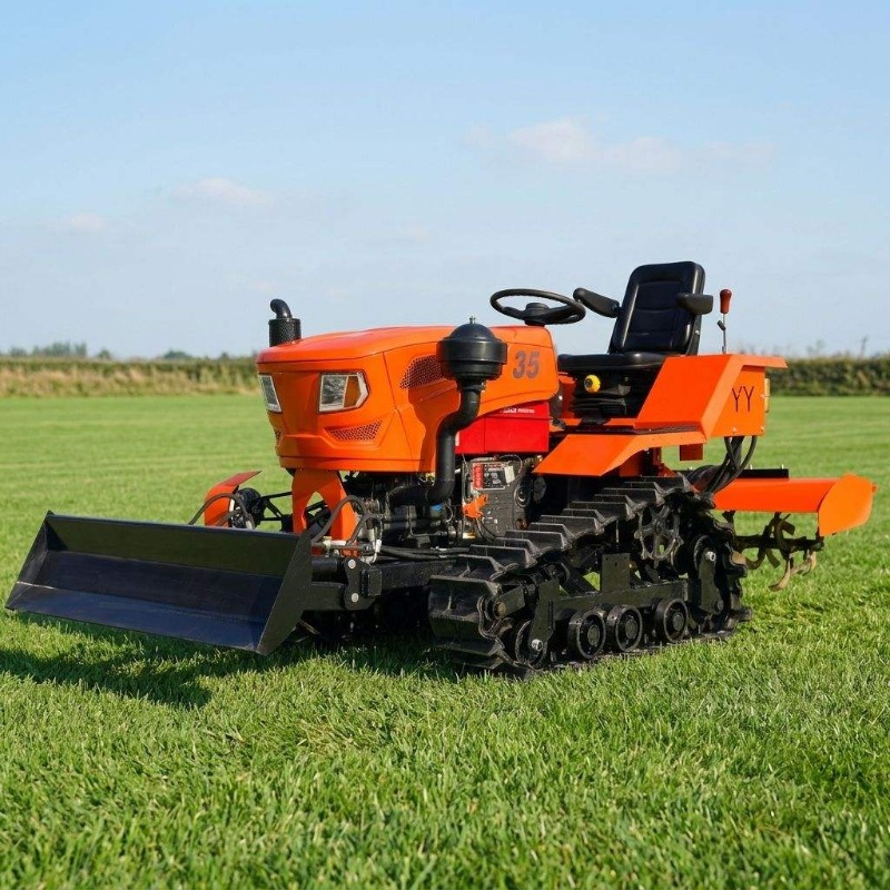 Farming Agriculture Equipment - 크롤러 4륜 구동 로터리 경운기 35HP