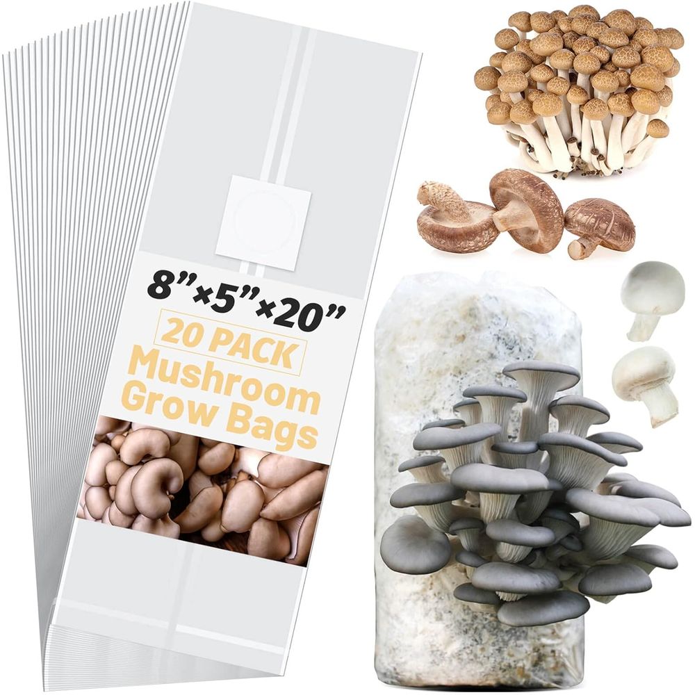 버섯 배양 봉투, 20개 대형 특대 두께 6mil 버섯 - Mushroom Spawn Bag 리뷰 및 가격