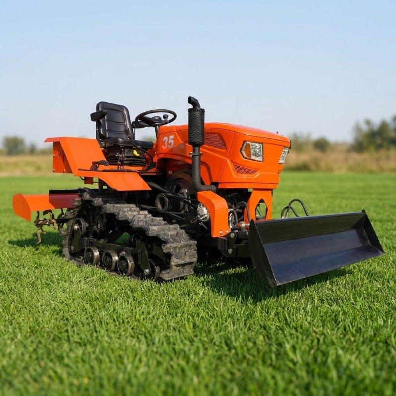 크롤러 4륜 구동 로터리 경운기 35HP 크롤러 트랙터 - Farming Agriculture Equipment 리뷰 및 가격