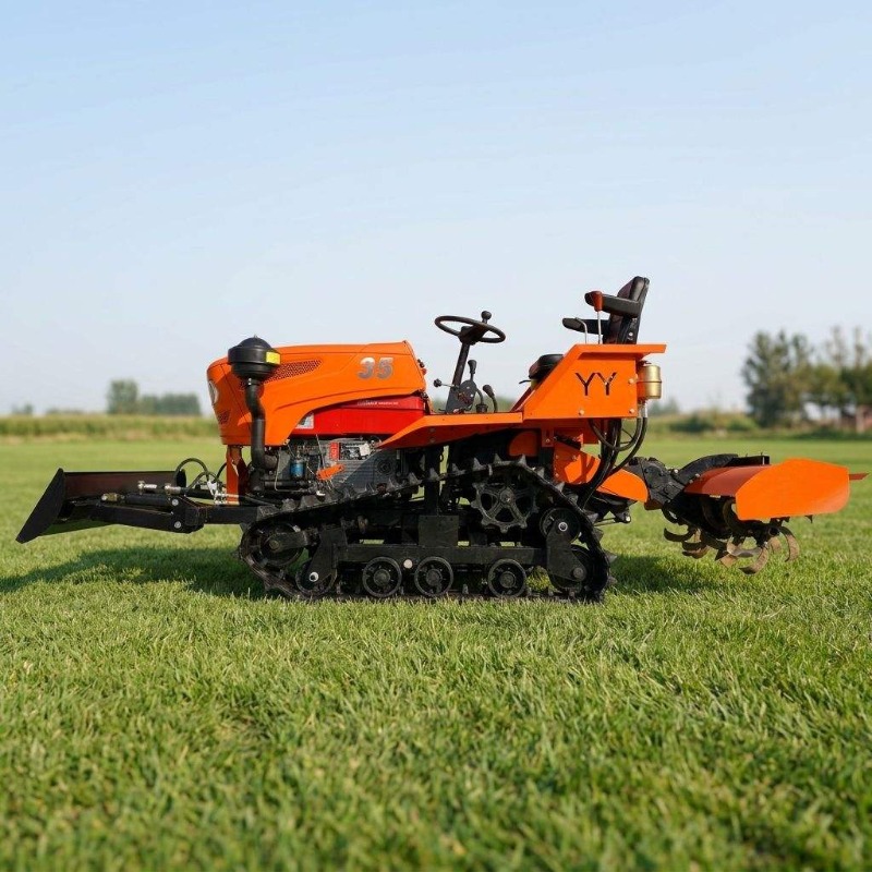 크롤러 4륜 구동 로터리 경운기 35HP 크롤러 트랙터 - Farming Agriculture Equipment 리뷰 및 가격
